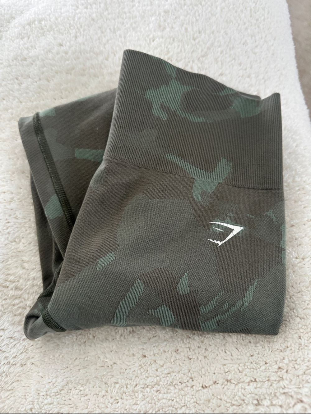 Gymshark Olive Camo Seamless Leggings